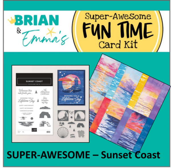 Super-Awesome - Sunset Coast Super-Awesome Fun Time Card Kit