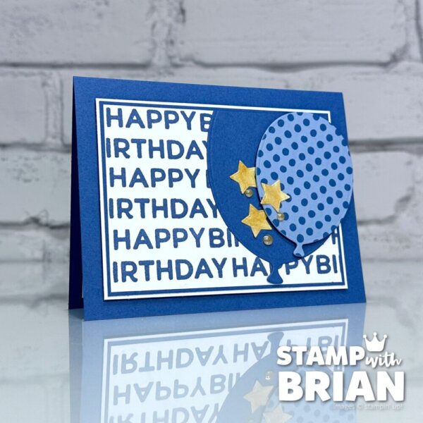 Thanks Man, Balloon Festoon Bundle, Stampin' Up!, Brian King, birthday card