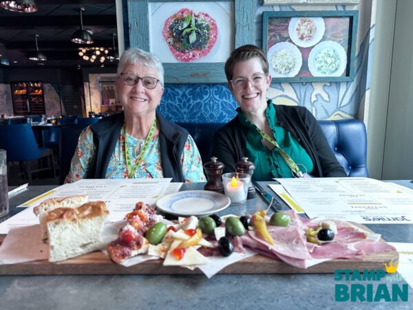 dinner with Jackie Beers and Julie DiMatteo on Stampin' Up!'s 2026 Alaska Incentive Trip, Brian King