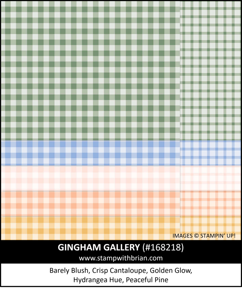 2026-2028 In Color Gingham Gallery Designer Series Paper, Stampin' Up! 168218