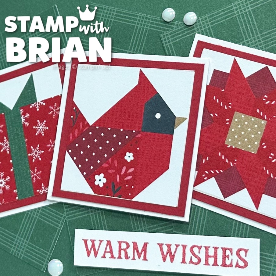 A Stitched Season Designer Series Paper, Stitched Stocking Bundle, Stampin' Up!, Brian King, Christmas card A Stitched Season Designer Series Paper, Stitched Stocking Bundle, Stampin' Up!, Brian King, Christmas card