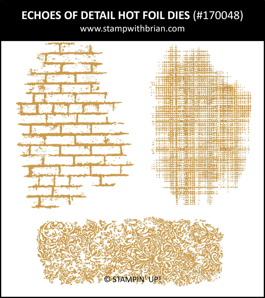 Echoes of Detail Hot Foil Dies, Stampin' Up!, 170048 Echoes of Detail Hot Foil Dies, Stampin' Up!, 170048