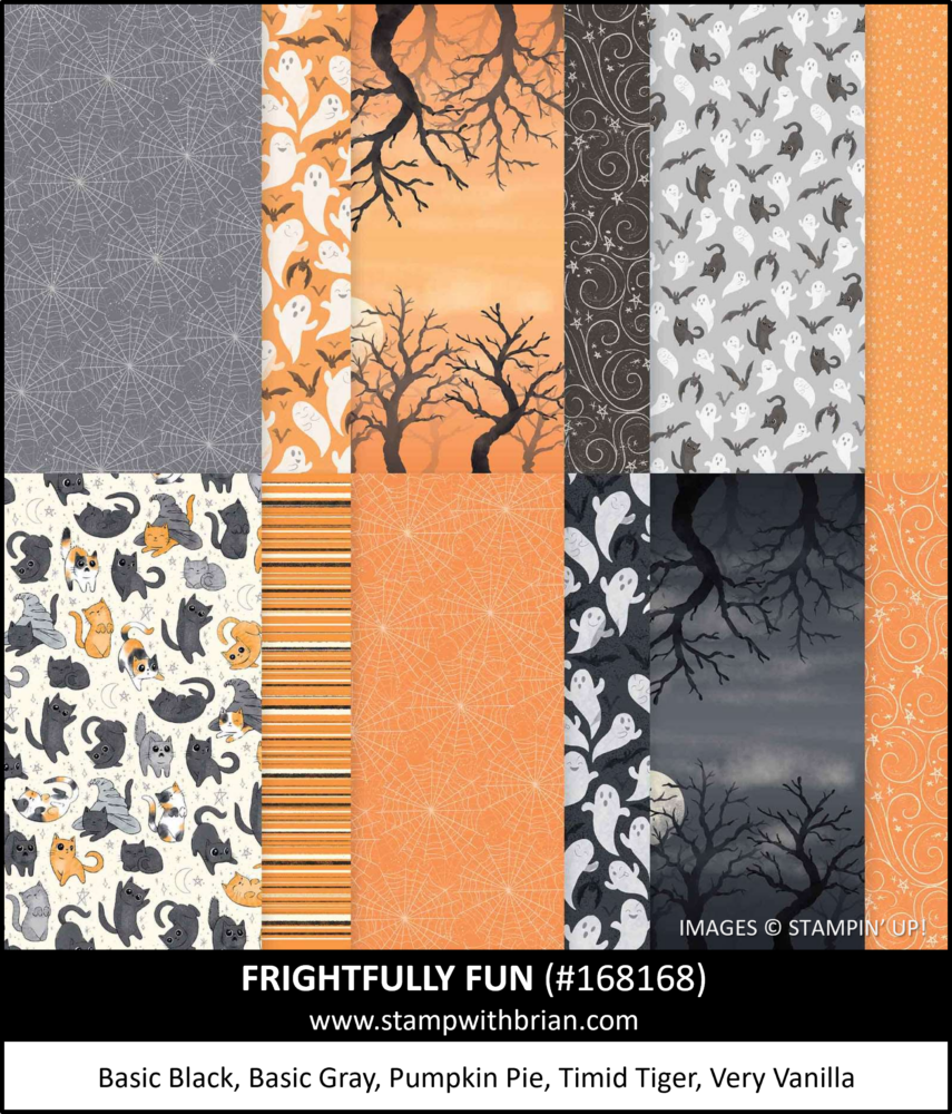 Frightfully Fun Designer Series Paper, Stampin' Up! 168168 Frightfully Fun Designer Series Paper, Stampin' Up! 168168