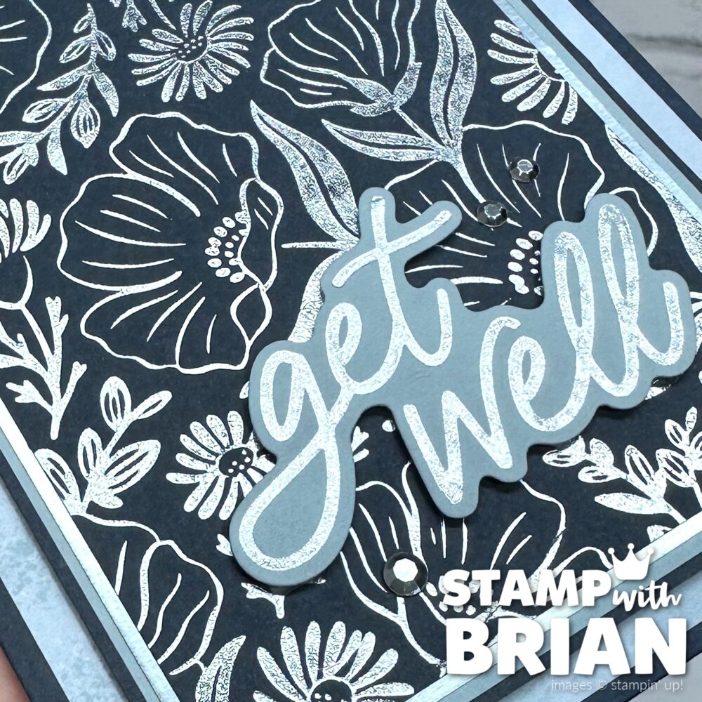 Garden Silhouette Hot Foil Die, Classic Greetings Hot Foil Dies, Silver Hot Foil, Stampin' Up!, Brian King Garden Silhouette Hot Foil Die, Classic Greetings Hot Foil Dies, Silver Hot Foil, Stampin' Up!, Brian King