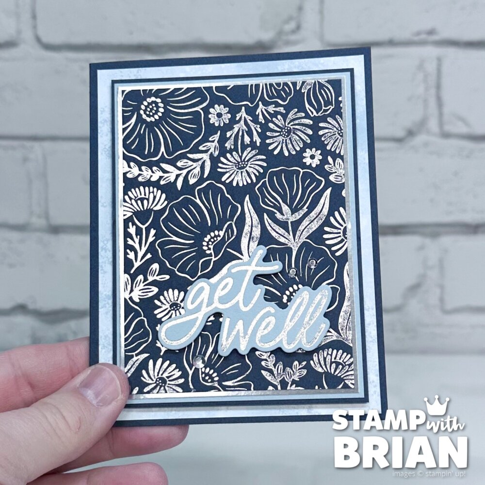Garden Silhouette Hot Foil Die, Classic Greetings Hot Foil Dies, Silver Hot Foil, Stampin' Up!, Brian King Garden Silhouette Hot Foil Die, Classic Greetings Hot Foil Dies, Silver Hot Foil, Stampin' Up!, Brian King