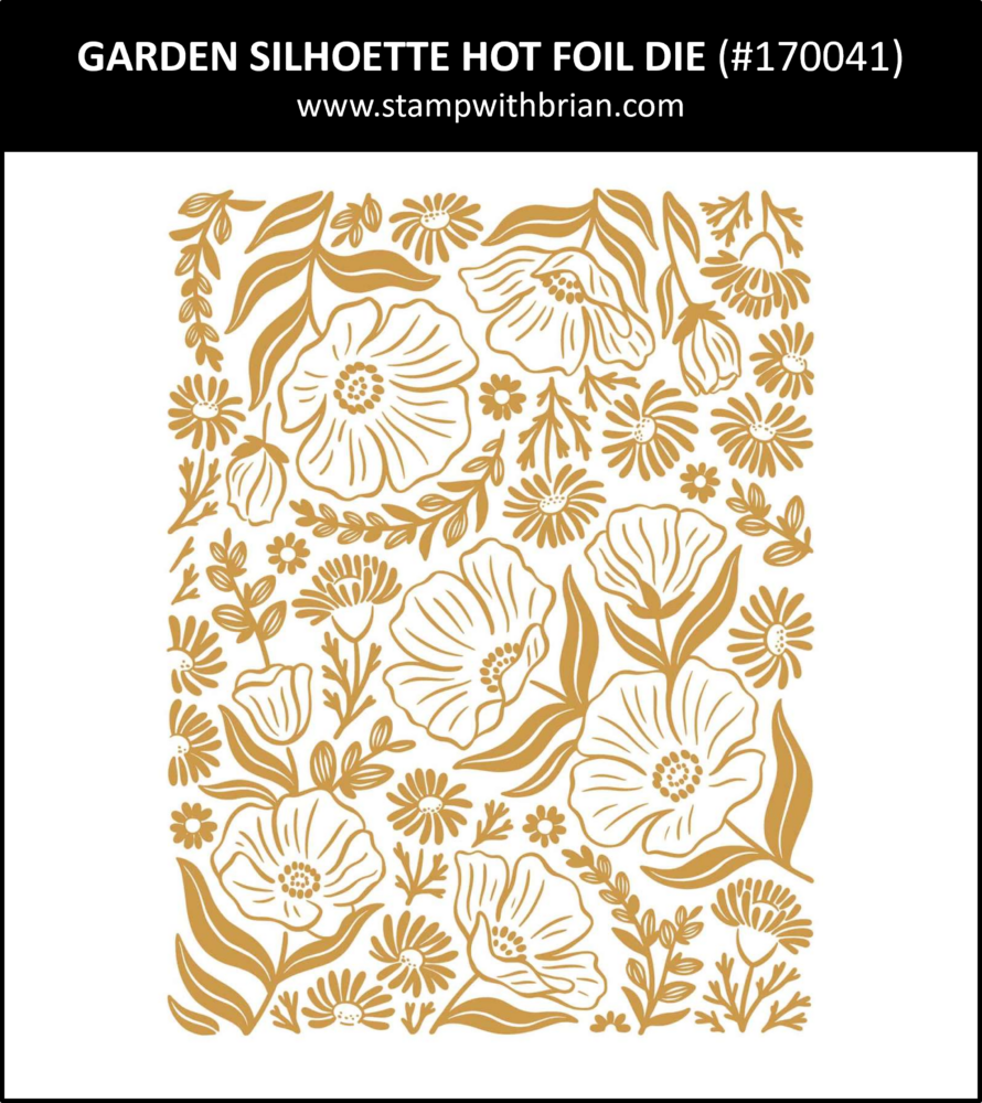 Garden Silhouette Hot Foil Die, Stampin' Up!, 170041 Garden Silhouette Hot Foil Die, Stampin' Up!, 170041