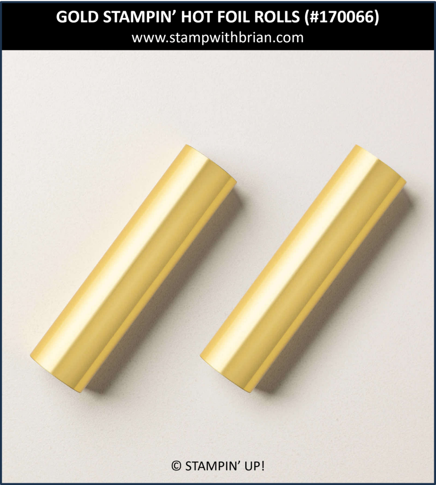 Gold Hot Foil Rolls, Stampin' Up! 170066 Gold Hot Foil Rolls, Stampin' Up! 170066