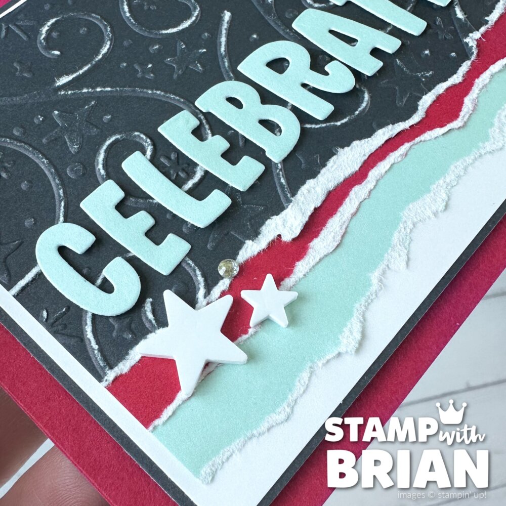 Patriotic card with Mini Alphabet Dies, Stampin' Up!, Brian King Patriotic card with Mini Alphabet Dies, Stampin' Up!, Brian King