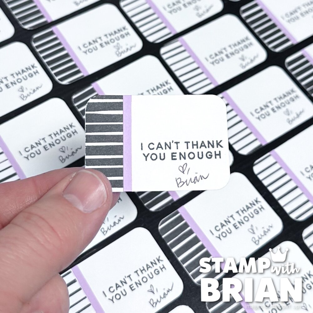 Rounded Rectangle Punch, Banner Sayings Tag, Stampin' Up!, Brian King