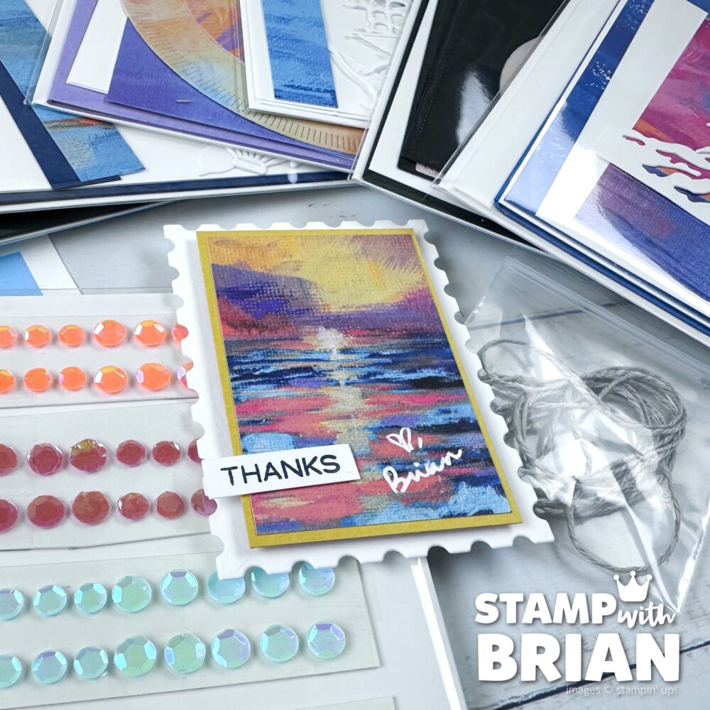 Scenic Coast Super-Awesome Fun Time Card Kit, Stampin' Up!, Brian King and Emma Goddard