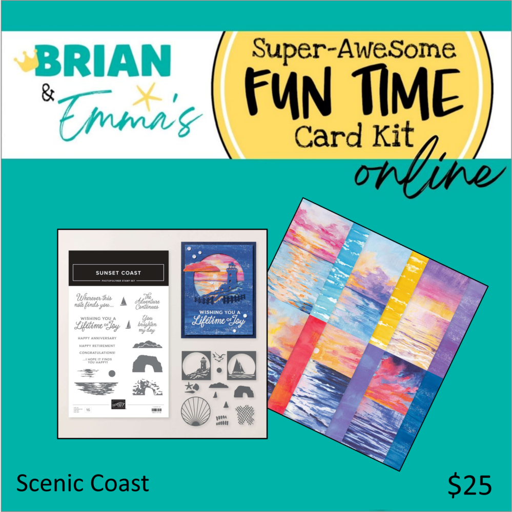 Scenic Coast Super-Awesome Fun Time Card Kit