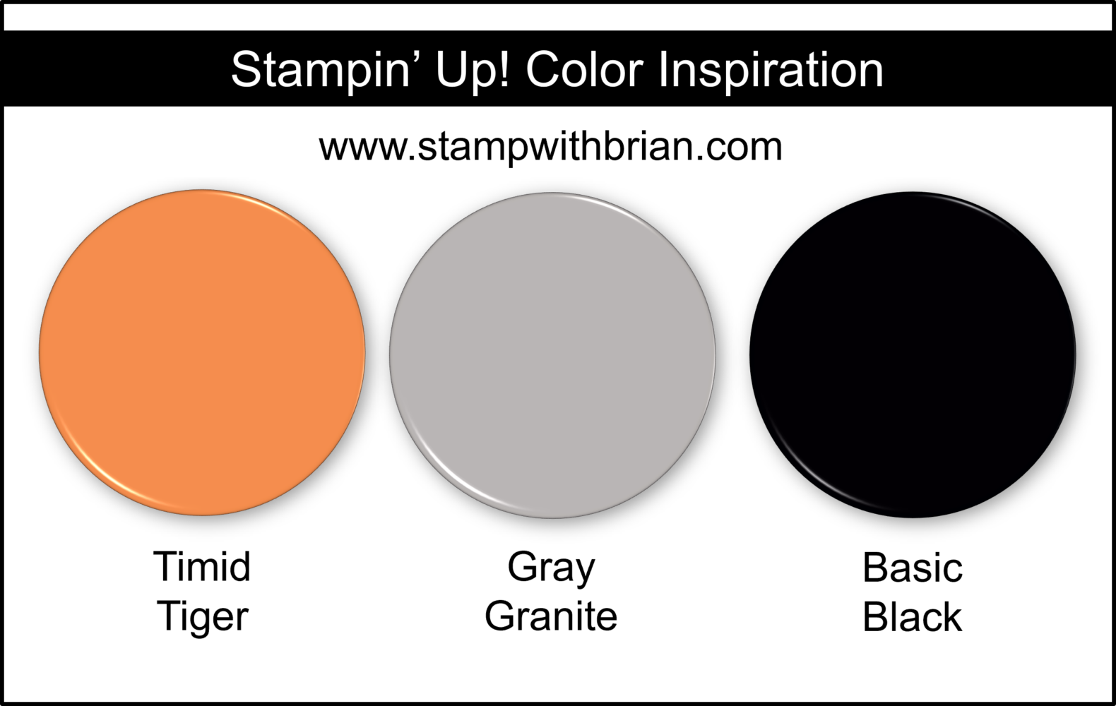 Stampin' Up! Color Inspiration - Timid Tiger, Gray Granite, Basic Black Stampin' Up! Color Inspiration - Timid Tiger, Gray Granite, Basic Black