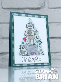 Woodland Wishes, Stampin' Up!, Brian King, fun Christmas card