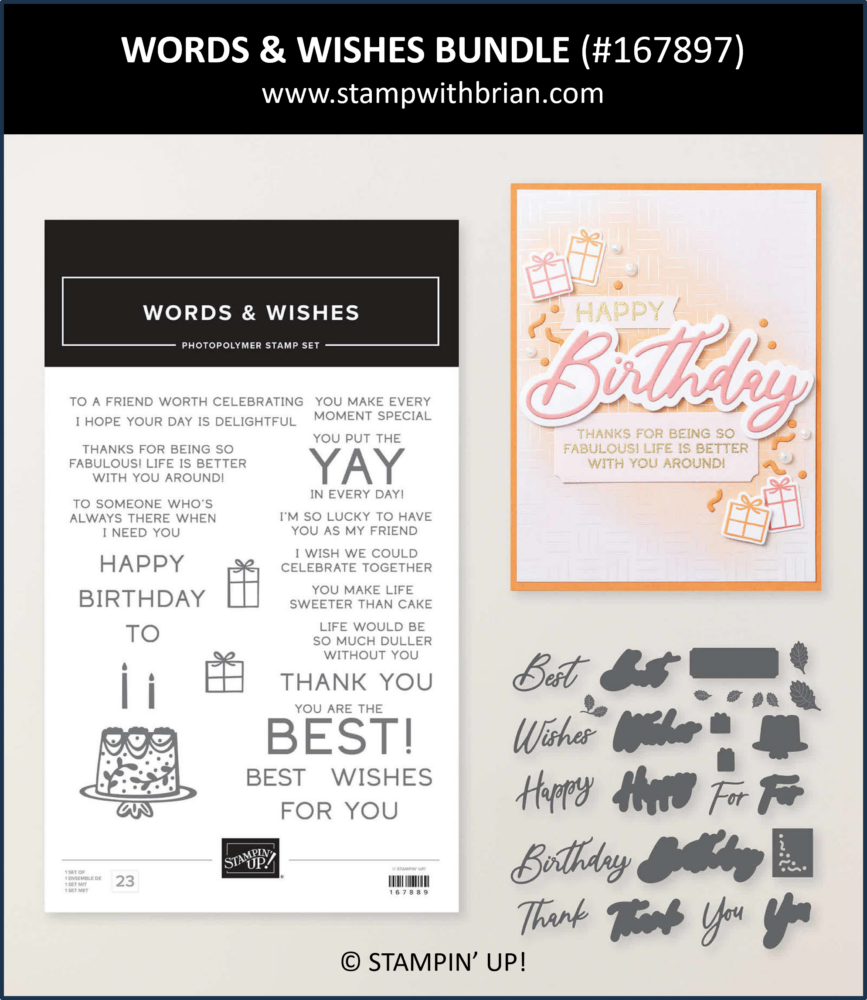 Words & Wishes Bundle, Stampin' Up! 167897