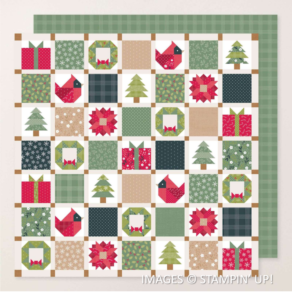 a design from A Stitched Season Designer Series Paper, Stampin' Up! 168223 a design from A Stitched Season Designer Series Paper, Stampin' Up! 168223